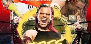 Con este cartel, Jeff Hardy fue anunciado como invitado en OK Play Monterrey.