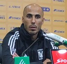 Guido Pizarro entrenador de Tigres en conferencia de prensa.