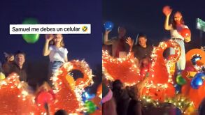 Samuel García en desfile de guadalupe