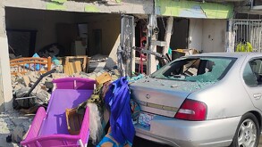 Vivienda derrumbada tras una fuerte explosión por acumulación de gas en colonia Héctor Mayagoitia Domínguez de Gómez Palacio.