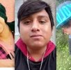 Fotografías de tres hombres jóvenes desaparecidos en Xonacatepec, Puebla.