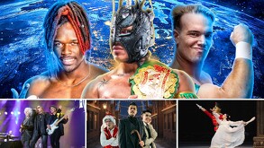 Collage de imágenes de los eventos que se podrán disfrutar en Guadalajara del 15 al 21 de diciembre: Toto y Christopher Cross, Cascanueces, Lucha de Titanes