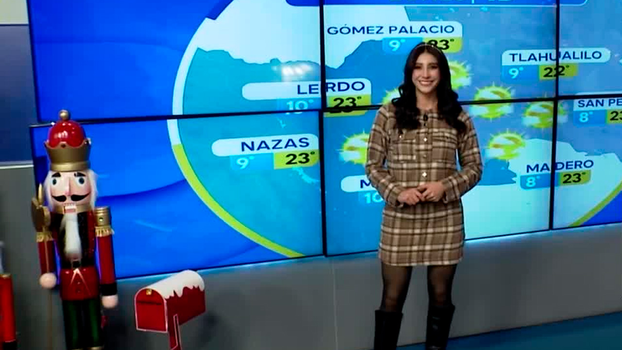 Fanny Ramírez nos da el pronóstico del tiempo en Laguna para este lunes 15 de diciembre de 2025.