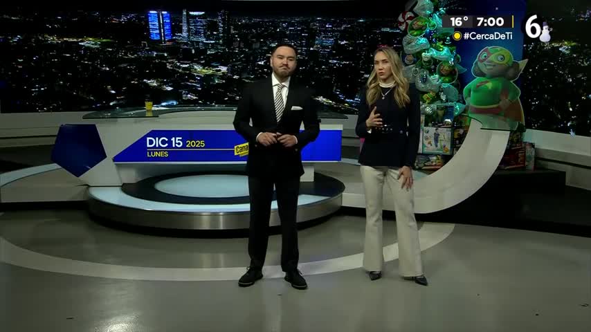 Telediario nocturno CdMx, lunes 15 de diciembre de 2025.