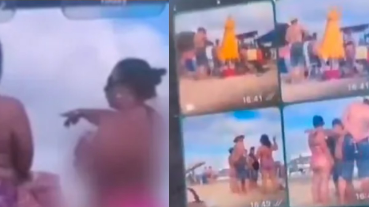 Capturas de pantalla de una conversación de WhatsApp.