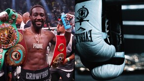 Terence Crawford durante la conquista de sus campeonatos.