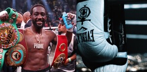 Terence Crawford durante la conquista de sus campeonatos.