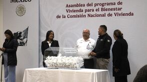 Sorteo del programa de viviendas para el Bienestar en Gómez Palacio