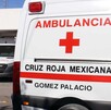 Ambulancia en color blanco de la Cruz Roja Mexicana