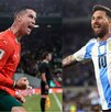 Cristiano Ronaldo, jugador portugués y Lionel Messi, campeón del mundo con Argentina, se preparan para un Mundial más en sus carreras.
