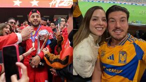 Alexis Vega bajando a la cancha del Nemesio Diez por las gradas de la afición y Samuel García junto a su esposa en el estadio Universitario.