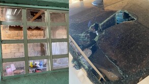 Vidrios rotos, camioneta dañada y daños físicos tras una riña protagonizada en el ejido 20 de noviembre en Matamoros.