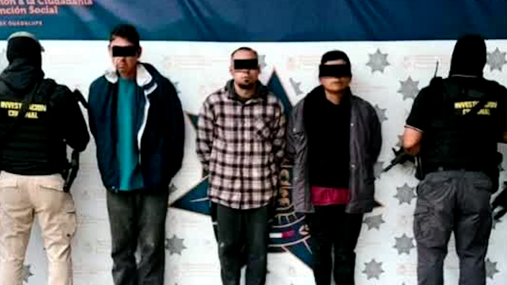 Tras un operativo del C4 y la Unidad de Investigación Criminal, se capturó a tres hombres implicados en robos en La Pastora y Santa Cruz.