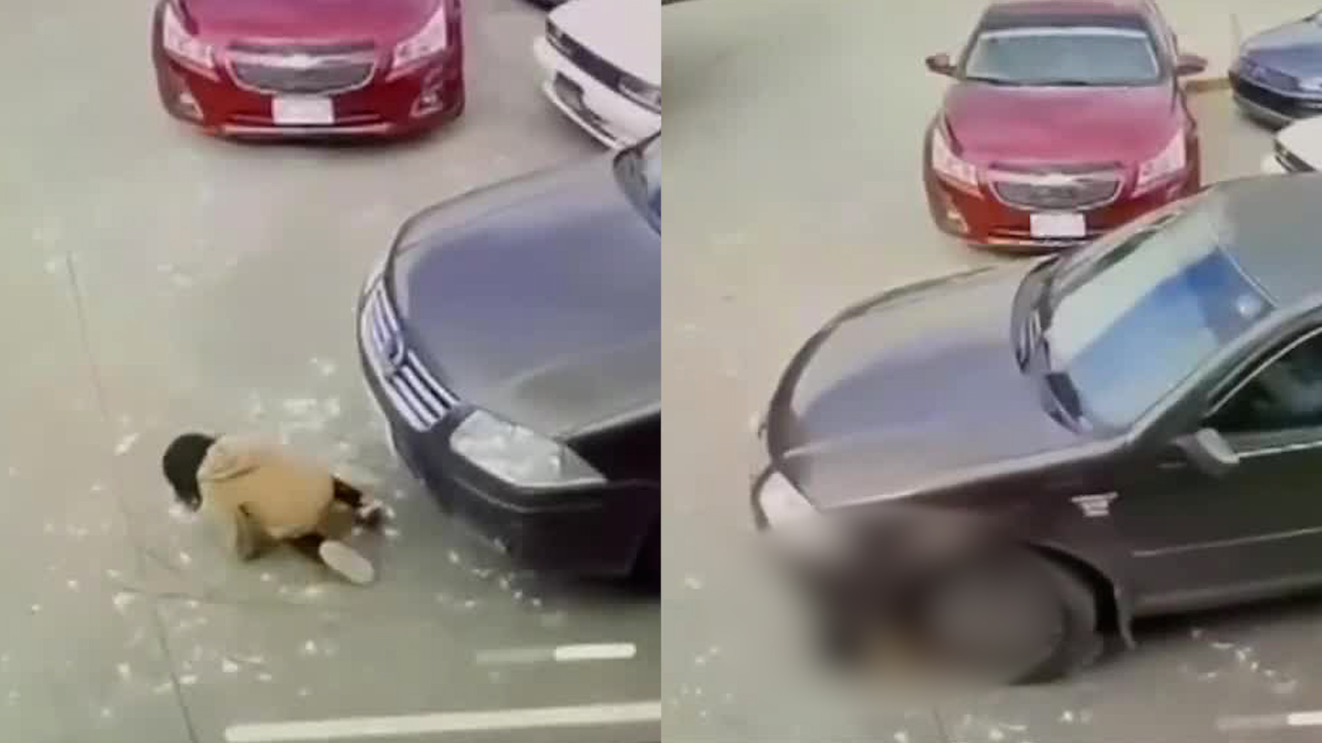 En San Cristóbal de las Casas, dos menores de edad se encontraban jugando frente a un vehículo estacionado.