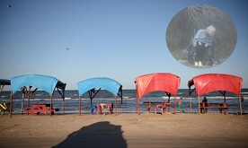 Mujer mayor fue abandonada en su silla de ruedas.