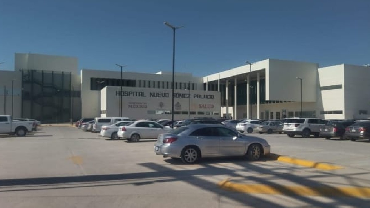 Hospital General de Gómez Palacio, donde atendieron a menor lesionado por jugar con pirotecnia.