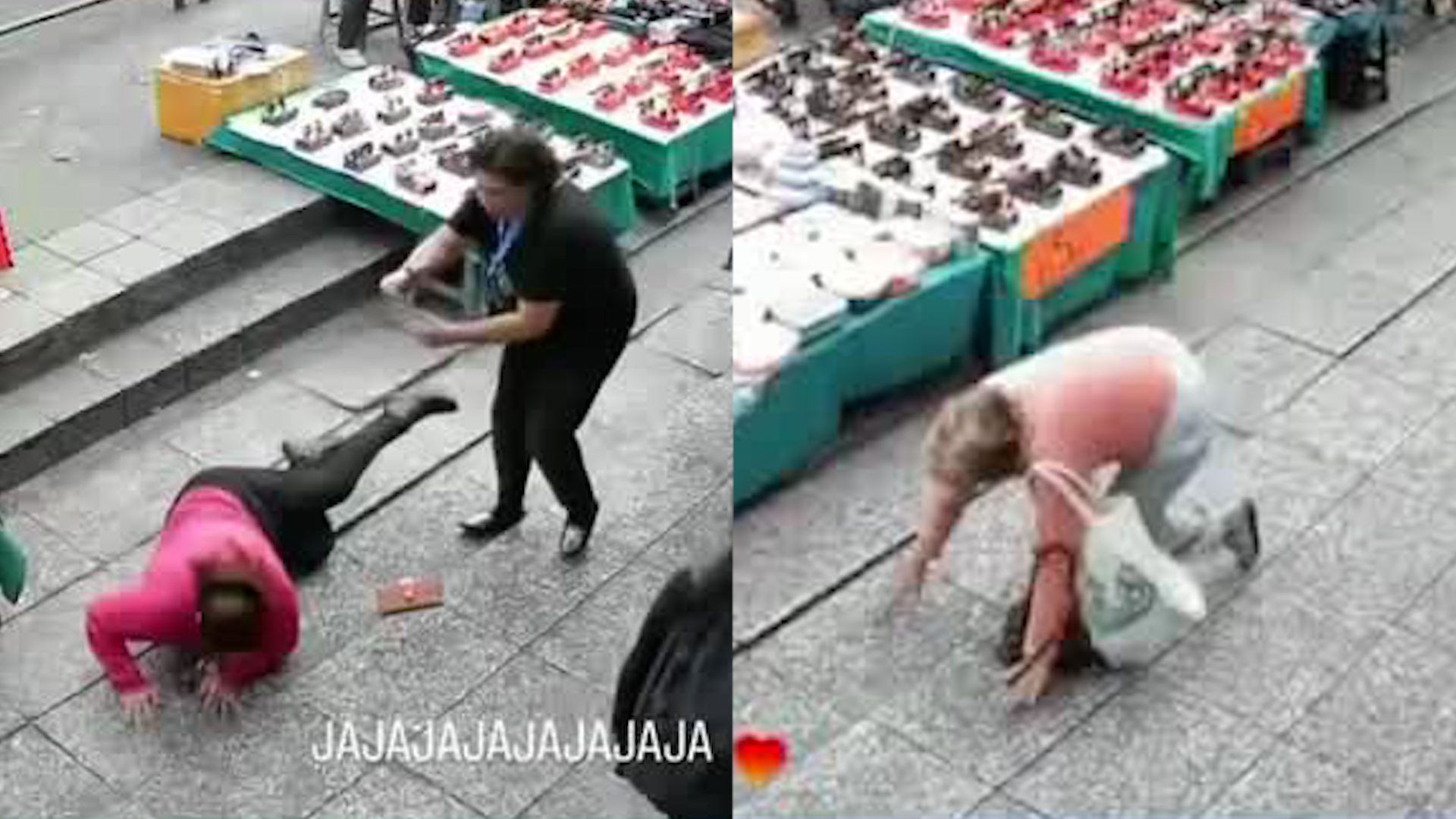 Los constantes tropiezos y caídas en esta zona quedaron  grabados en video, los cuales se hicieron virales en redes sociales.