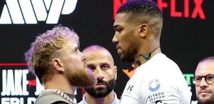 Jake Paul y Anthony Joshua cara a cara.