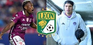 Díber Cambindo junto a Brian Colula quienes formarán parte de León para el Clausura 2026.