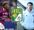 Díber Cambindo junto a Brian Colula quienes formarán parte de León para el Clausura 2026.