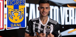 Fausto Vera con la camisa de Atlético Mineiro.