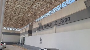 Fachada del Hospital General de Lerdo.