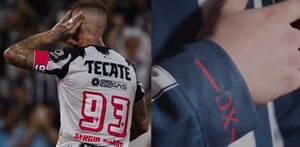 Jersey de Sergio Ramos en un video publicado por Rayados.