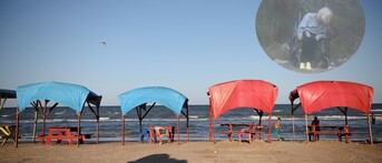 Mujer mayor fue abandonada en su silla de ruedas.