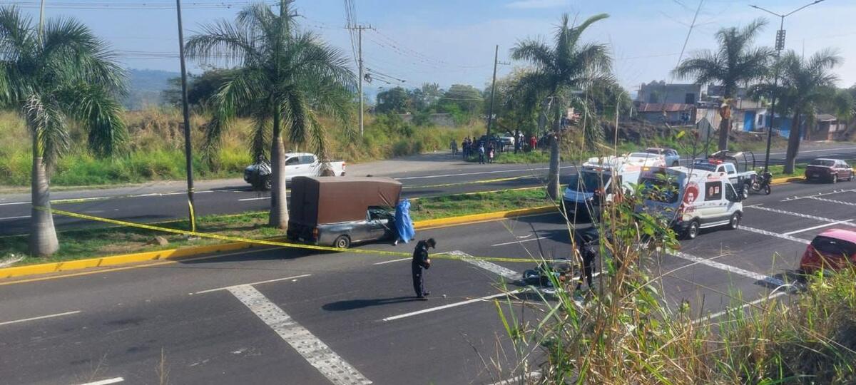 Agente de la SSP muere en un siniestro vial del estado de Veracruz.