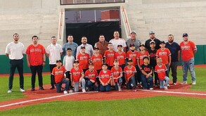 Niños de las Ligas Pequeñas de Beisbol.
