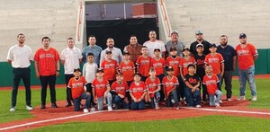 Niños de las Ligas Pequeñas de Beisbol.