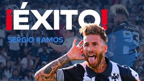 Sergio Ramos despidiéndose del Club de Futbol Monterrey