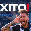Sergio Ramos despidiéndose del Club de Futbol Monterrey