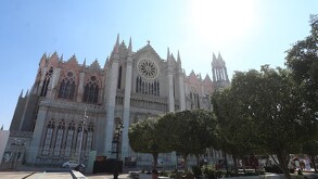 En el templo Expiatorio se distribuía un cuadernillo en el que se presenta a la diversidad sexual y de género como un “trastorno mental”.