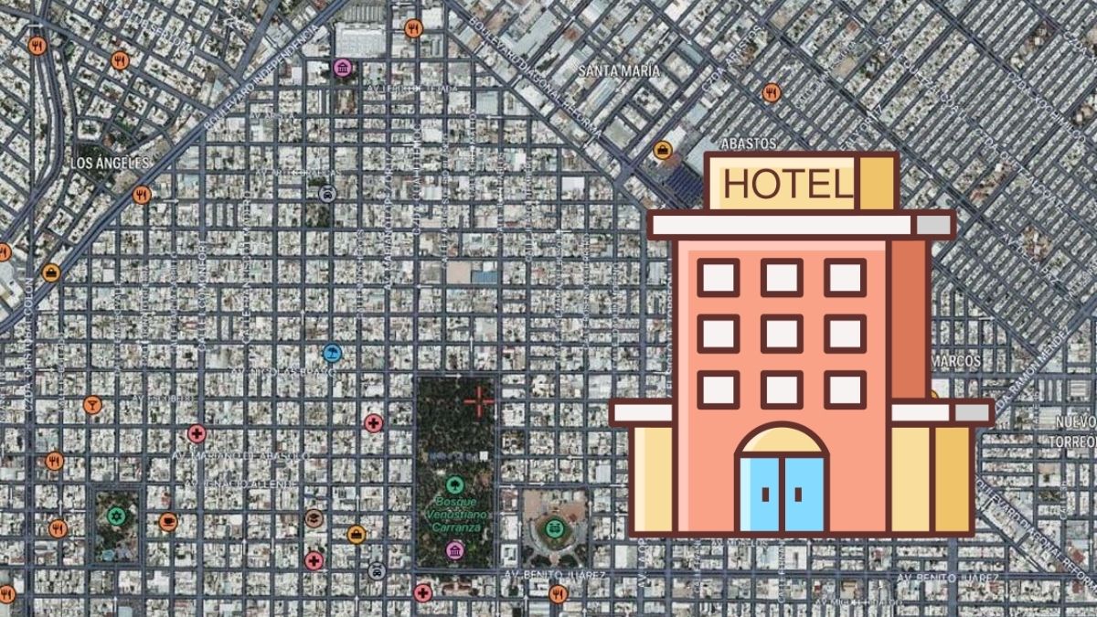 Ciudad de Torreón vista desde el satélite