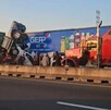 Camión Pepsi en accidente en la autopista Guadalajara Colima cerca de Ciudad Guzmán