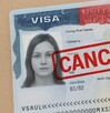 Visa de los Estados Unidos de América cancelada