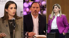 Diputados Melisa Peña, Mario Soto y Lorena de la Garza.