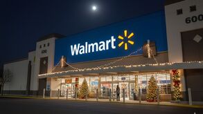 Tienda Walmart en Navidad
