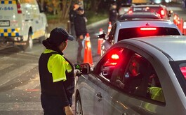 Vehículo en prueba de alcolemia