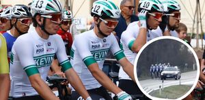 Los miembros del equipo SC Pdovani fueron atacados a balazos por un automovilista en Italia.