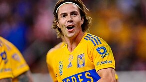 Sebastián Córdova festejando el gol de la Final ante Chivas en el Clausura 2023.