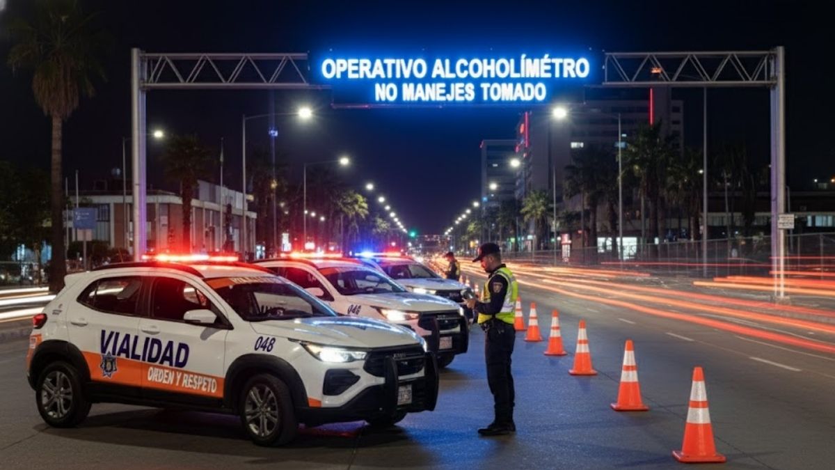 Operativo de alcoholimetro en Torreón