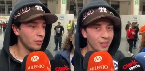 Jordan Carrillo en entrevista en el el AICM.