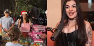 Entrega de juguetes de Karely Ruiz en Monterrey.