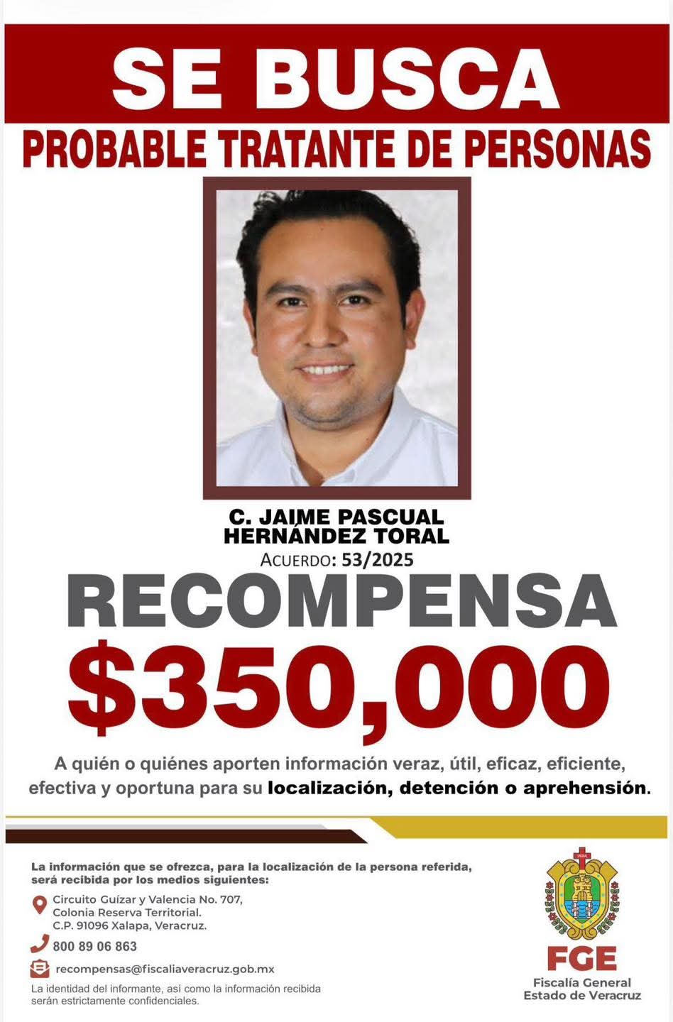 Jaime Toral detenido en Puebla, era buscado en Veracruz