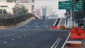 Calles vacías en la Ciudad de México por el año nuevo 2026.