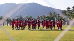 Chivas durante la pretemporada en la Isla Navidad.