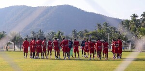 Chivas durante la pretemporada en la Isla Navidad.