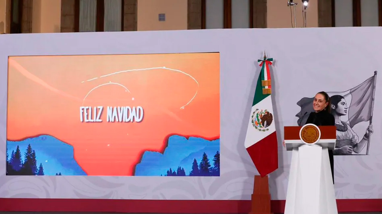 La presidenta Claudia Sheinbaum envió un mensaje navideño a las y los mexicanos a través de sus redes sociales.